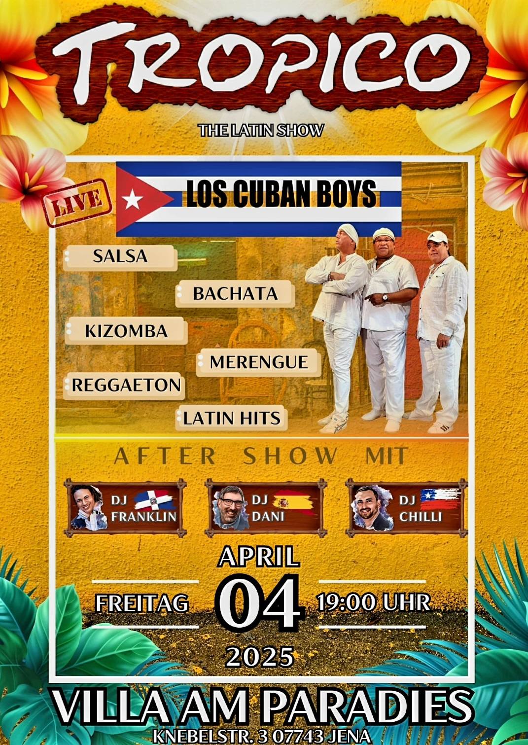 Tropico-Los Cuban Boys in Concert + After Party